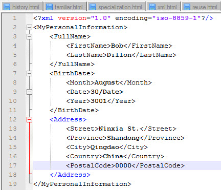 XML Sample