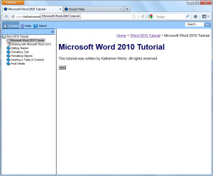 Link to Word 2010 Tutorial